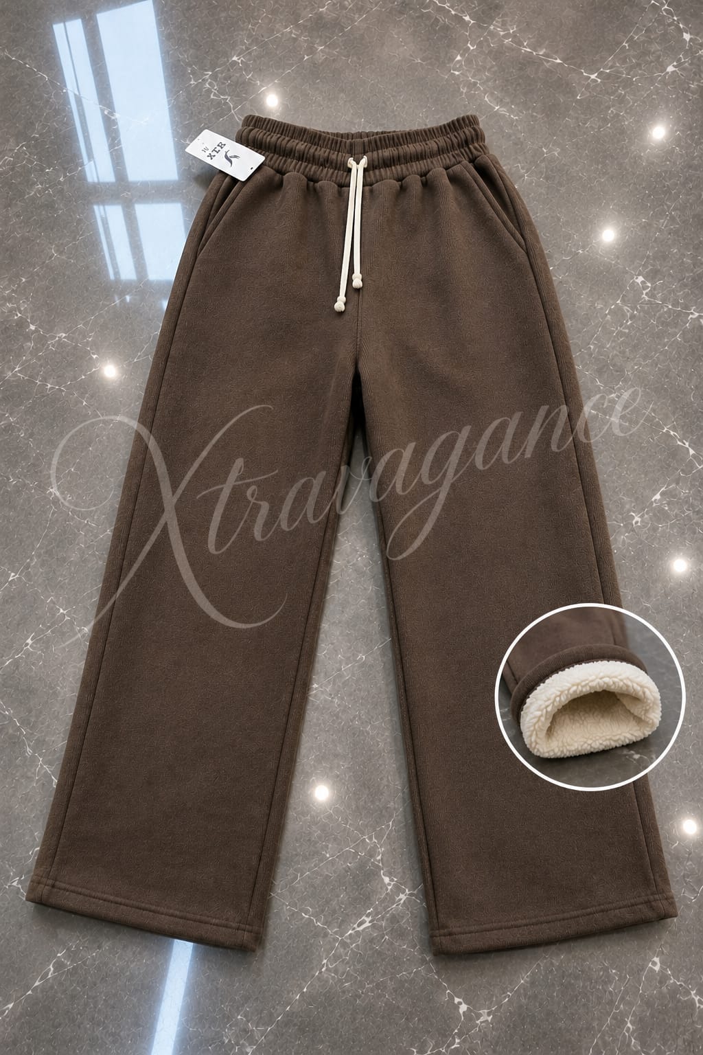 Pantalón cotelé forrado con chiporro, moda mujer invierno