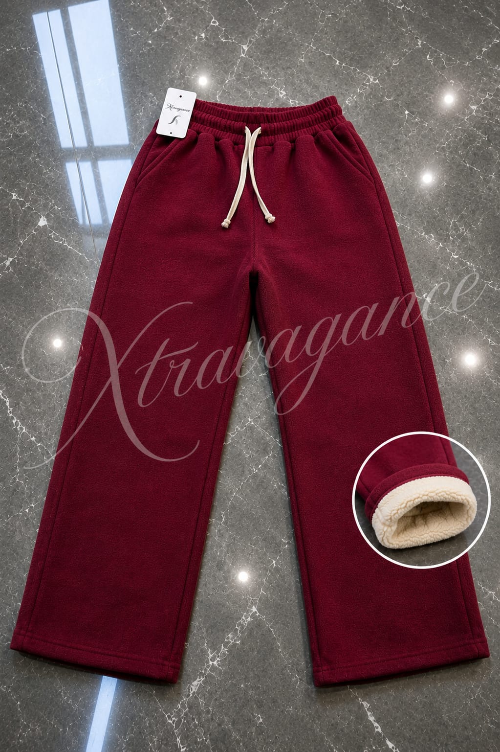 Pantalón cotelé forrado con chiporro, moda mujer invierno